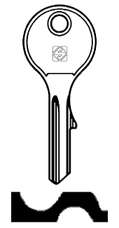 Afbeelding van Silca Cilindersleutel staal VN1R