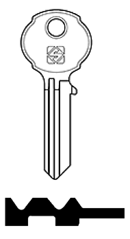 Afbeelding van Silca Cilindersleutel staal VND1R
