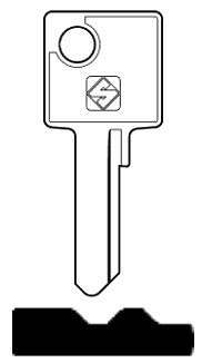 Afbeelding van Silca Cilindersleutel staal WEB3