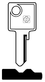 Afbeelding van Silca Cilindersleutel staal WEB4