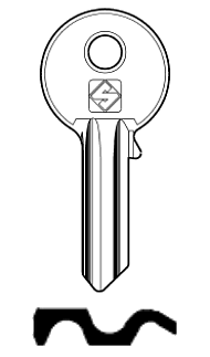 Afbeelding van Silca Cilindersleutel staal WMS1