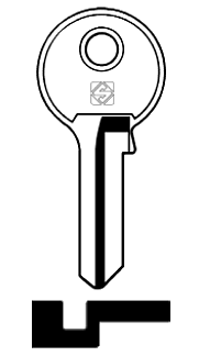 Afbeelding van Silca Cilindersleutel staal WR2