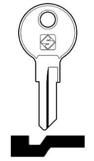 Afbeelding van Silca Cilindersleutel staal WR5R