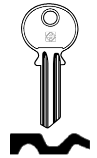 Afbeelding van Silca Cilindersleutel staal WSD1