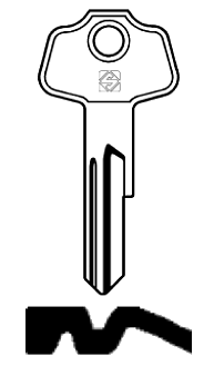 Afbeelding van Silca Cilindersleutel staal WST2
