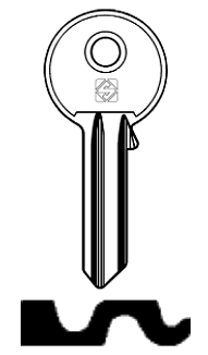 Afbeelding van Silca Cilindersleutel staal ZA2R