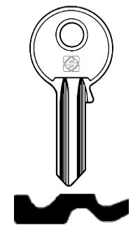 Afbeelding van Silca Cilindersleutel staal ZI2R