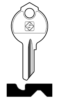 Afbeelding van Silca Cilindersleutel staal DB18