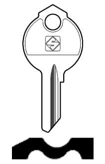 Afbeelding van Silca Cilindersleutel staal DB19