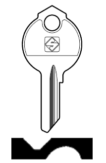 Afbeelding van Silca Cilindersleutel staal DB23
