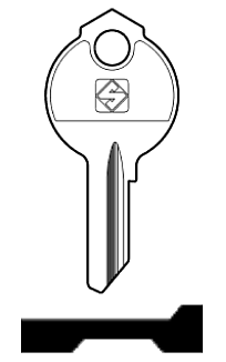 Afbeelding van Silca Cilindersleutel staal DB26