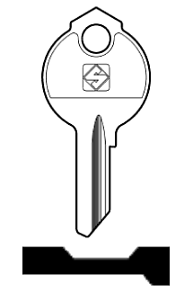 Afbeelding van Silca Cilindersleutel staal DB26R