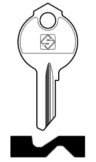 Afbeelding van Silca Cilindersleutel staal DB28