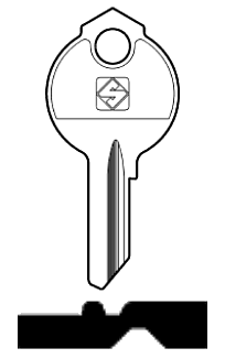 Afbeelding van Silca Cilindersleutel staal DB31