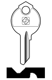 Afbeelding van Silca Cilindersleutel staal DB34