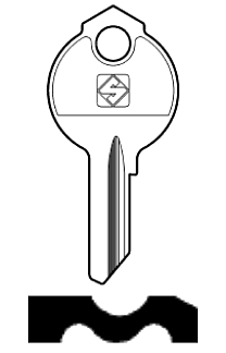 Afbeelding van Silca Cilindersleutel staal DB35