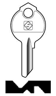 Afbeelding van Silca Cilindersleutel staal DB36