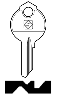 Afbeelding van Silca Cilindersleutel staal DB36R