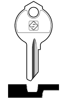 Afbeelding van Silca Cilindersleutel staal DB43