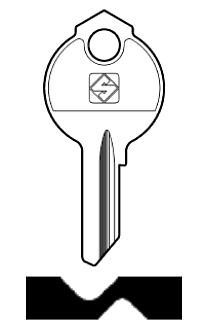 Afbeelding van Silca Cilindersleutel staal DB44