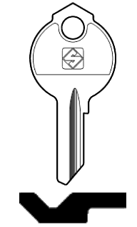 Afbeelding van Silca Cilindersleutel staal DB47