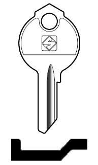 Afbeelding van Silca Cilindersleutel staal DB48