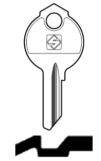Afbeelding van Silca Cilindersleutel staal DB51