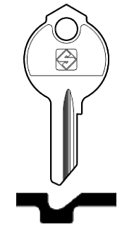 Afbeelding van Silca Cilindersleutel staal DB55