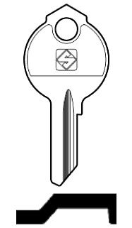 Afbeelding van Silca Cilindersleutel staal DB58R