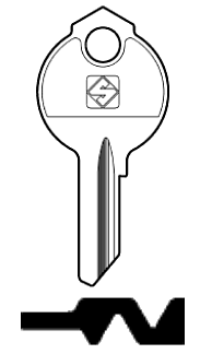Afbeelding van Silca Cilindersleutel staal DB9R