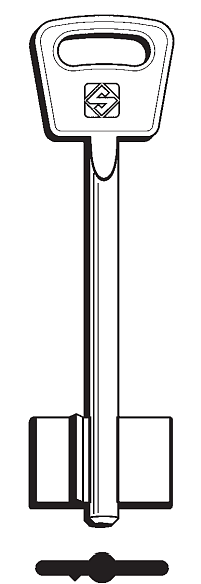 Afbeelding van Silca Klaviersleutel brass 5BDA7