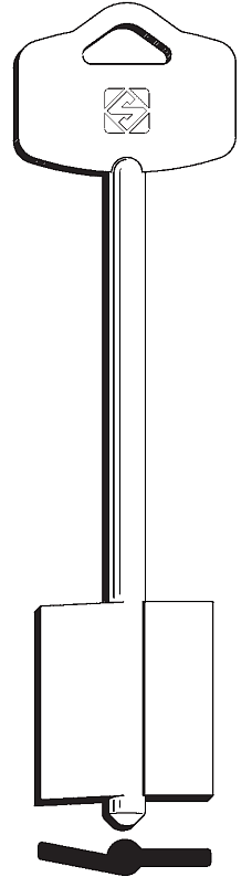 Afbeelding van Silca Klaviersleutel brass 5EY22