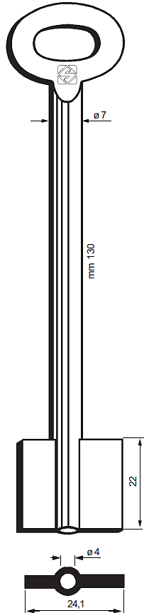 Afbeelding van Silca Dubbelbaardsleutel ijzer 8913
