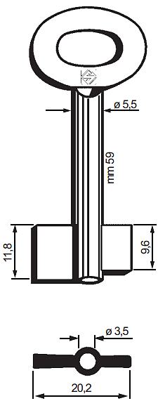Afbeelding van Silca Dubbelbaardsleutel ijzer 8957