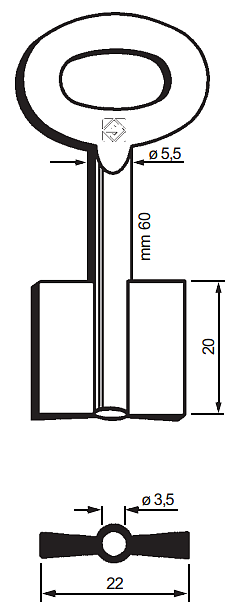 Afbeelding van Silca Dubbelbaardsleutel ijzer 8961