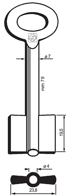 Afbeelding van Silca Dubbelbaardsleutel ijzer 8977