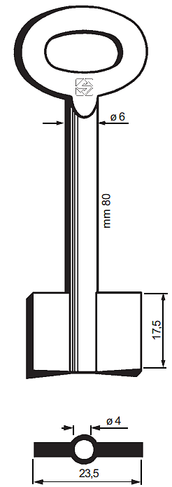 Afbeelding van Silca Dubbelbaardsleutel ijzer 8980