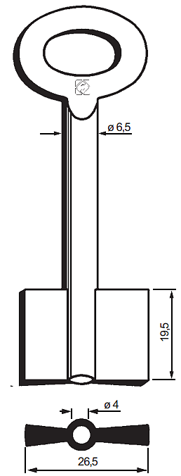 Afbeelding van Silca Dubbelbaardsleutel ijzer 8983