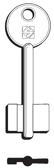 Afbeelding van Silca Klaviersleutel brass 5ID13