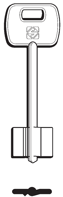 Afbeelding van Silca Klaviersleutel brass 5IE11