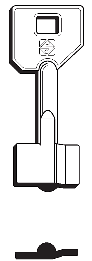 Afbeelding van Silca Klaviersleutel brass 5KY6