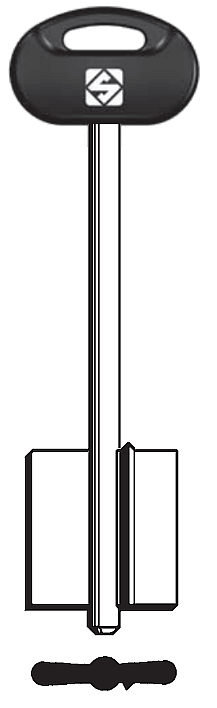 Afbeelding van Silca Klaviersleutel brass 5MT10BP
