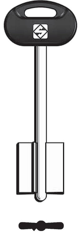 Afbeelding van Silca Klaviersleutel brass 5MT9BP