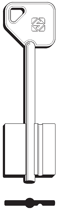 Afbeelding van Silca Klaviersleutel brass 5PT18
