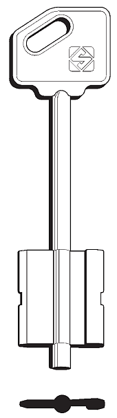 Afbeelding van Silca Klaviersleutel brass 5R14