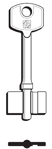 Afbeelding van Silca Klaviersleutel brass 5SOL3
