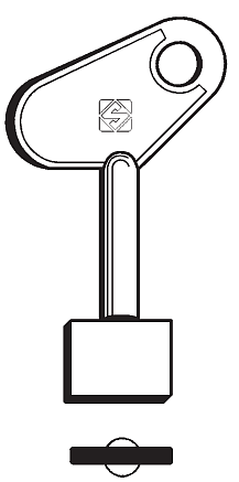 Afbeelding van Silca Klaviersleutel brass 5TV1