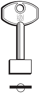 Afbeelding van Silca Klaviersleutel brass APN