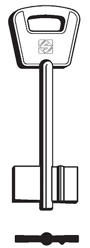 Afbeelding van Silca Klaviersleutel brass BE