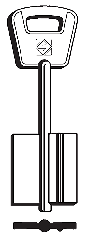 Afbeelding van Silca Klaviersleutel brass BEA